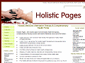 Holistic Pages | Your Alternative Medicine, Complementary Therapy Resource